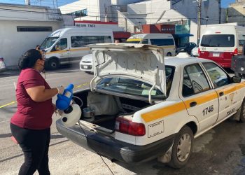Reforzamiento sanitario entre taxistas de la capital