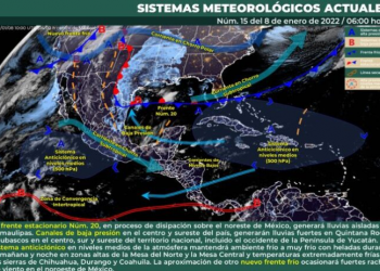 Pronostican lluvias aisladas por frente frío número 20 en el estado