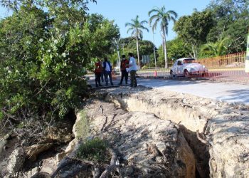 Desgajamientos en obra de Chetumal se hace viral