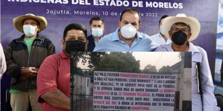 “Te lo advertí”: narcomanta contra Cuauhtémoc Blanco se atribuyó asesinato de edil en Xoxocotla