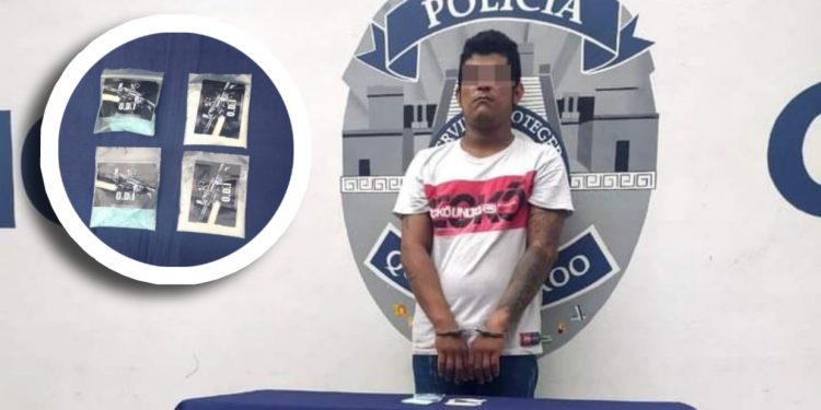 Unidad canina detecta droga a motociclista en Playa del Carmen