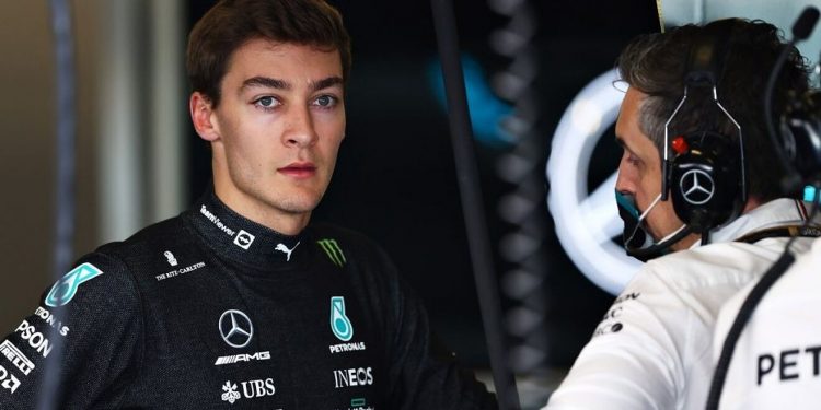 George Russell está tomando la atención del equipo Mercedes en Redes Sociales