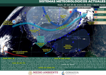 “Norte” llega con rachas y lluvias fuertes para Quintana Roo