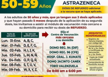 Anuncian fechas para la aplicación de las terceras dosis en Cancún, Isla Mujeres y Cozumel