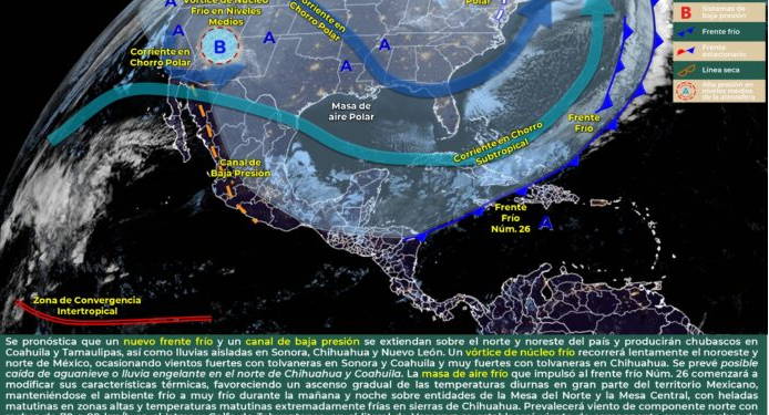 Se pronostican lluvias aisladas en el norte de Quintana Roo