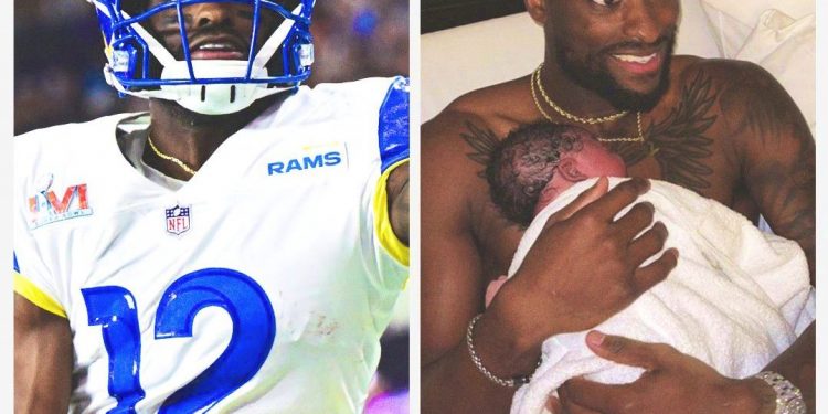 Van Jefferson gana el Super Bowl y su esposa da a luz