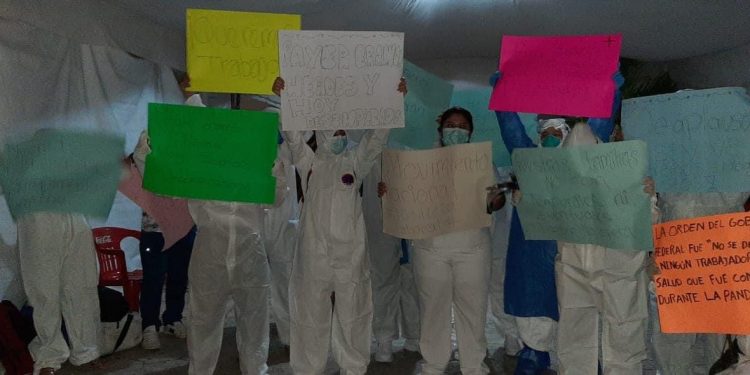 Denuncia personal médico que son amenazados por exigir pago de salarios y condiciones laborales