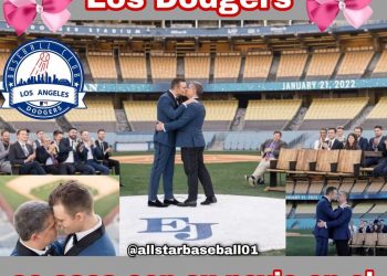 Vicepresidente de Dodgers se casa con su novio en el estadio