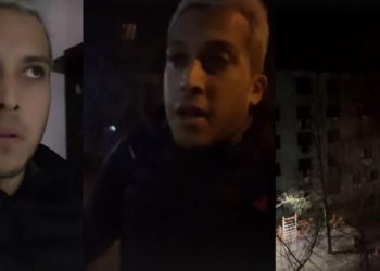 El influencer Alex Tienda graba el momento del ataque Rusia-Ucrania