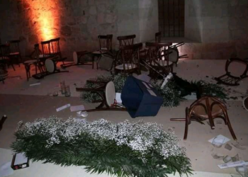 Maestros causan destrozos en la boda de Elba Esther Gordillo