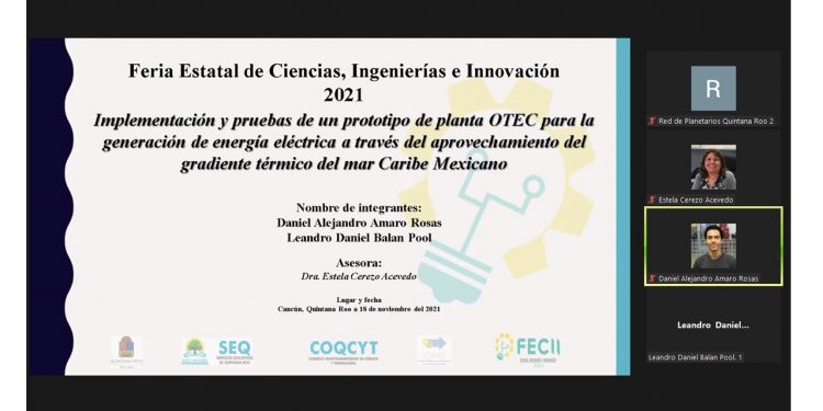 Destacan estudiantes de la Unicaribe en Feria Estatal de Ciencias 2021