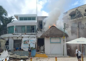 Explosión por acumulación de gas en Playa del Carmen deja dos muertos y varios heridos