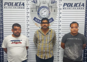 Aseguran a tres hombres armados tras un operativo en Playa del Carmen