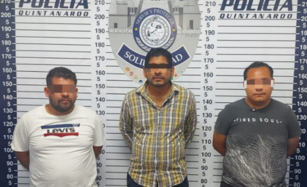 Aseguran a tres hombres armados tras un operativo en Playa del Carmen