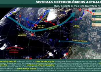Prevén cielo medio nublado con lluvias aisladas para Quintana Roo