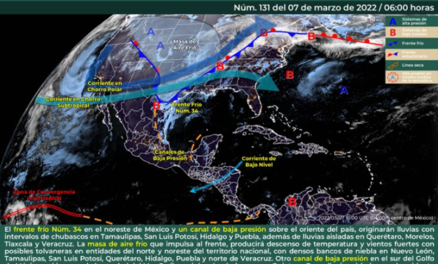 Prevén el ingreso de humedad y la probabilidad de chubascos en Quintana Roo