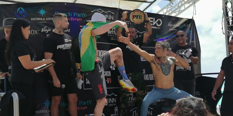 Con los ánimos calientes se llevó a cabo el pesaje de MMA Predador en Cancún