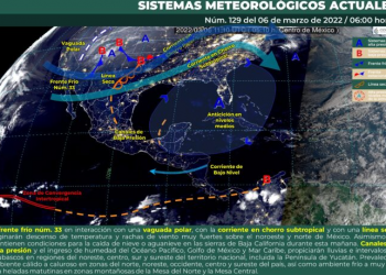 Prevén lluvias aisladas y rachas de viento de 15 a 25 km/h en Quintana Roo