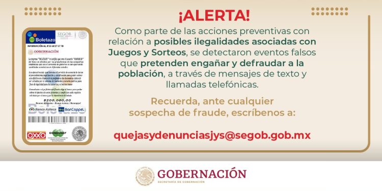 Alerta Gobernación por estafas en juegos y sorteos; no notifica a personas ganadoras