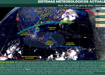 Prevén intervalos de chubascos con temperaturas altas en Quintana Roo
