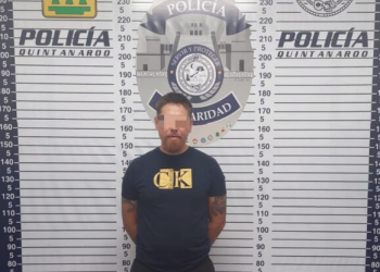 Aseguran a sujeto armado en Playa del Carmen