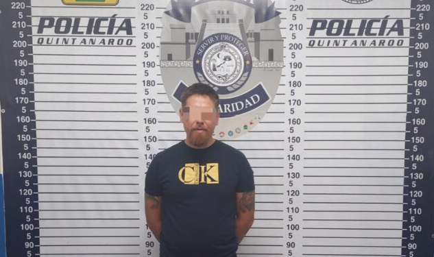 Aseguran a sujeto armado en Playa del Carmen