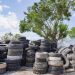 Más de 20 toneladas de desechos de neumáticos fueron enviadas a Tabasco desde Cozumel