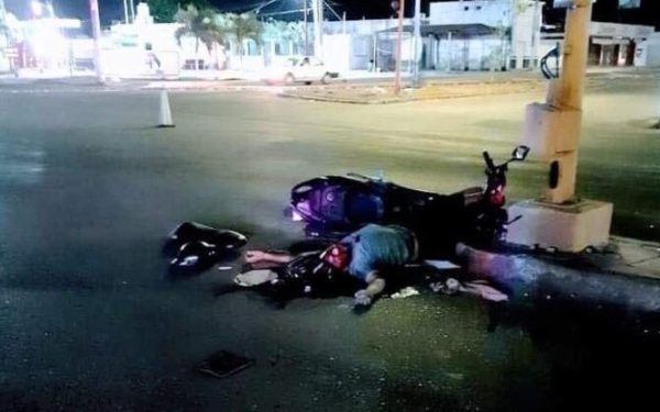 Fatal accidente le roba la vida a un motociclista en Chetumal