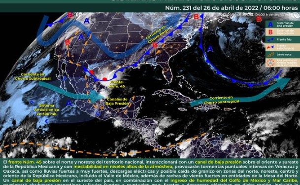 Prevén intervalos de chubascos en Quintana Roo
