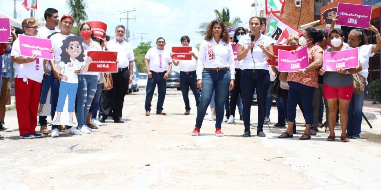 Plantea Leslie Hendricks Rubio programa estatal de pavimentación