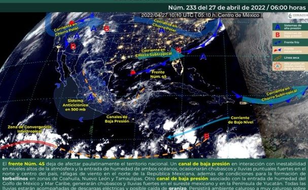Prevén cielo nublado, fuertes lluvias y temperaturas altas para Quintana Roo