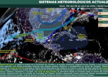 Prevén día lluvioso por la entrada del frente frío 41 en Quintana Roo