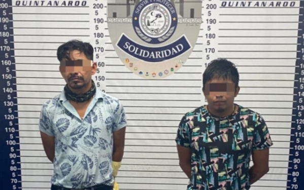 Detienen a dos homicidas por posesión de narcóticos en Playa del Carmen