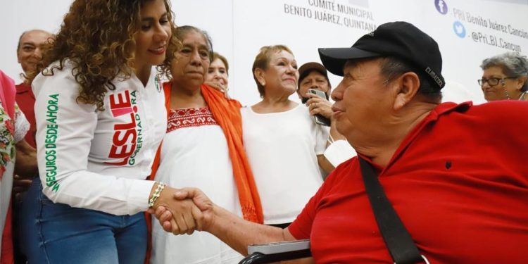 En mi gobierno habrá más programas para la tercera edad: Leslie Hendricks Rubio