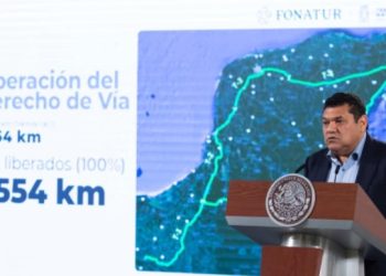 Tren Maya se construye con respaldo del pueblo: Javier May