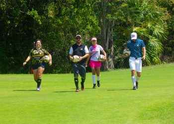 Dinora Cruz, Julio Flores y Piero Menor se llevan la 1ª Edición del FootGolf® Cancún Open en el campo de golf del Cancún Country Club, El Tinto