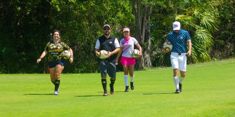 Dinora Cruz, Julio Flores y Piero Menor se llevan la 1ª Edición del FootGolf® Cancún Open en el campo de golf del Cancún Country Club, El Tinto