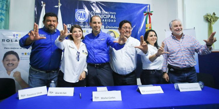 ”Vamos a dar un paso adelante y dejar fuera a malos gobierno”, destaca Kira Iris, respaldada por Marko Cortés