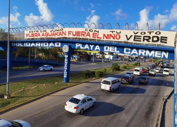 La gente de Solidaridad pide votar contra Aguakan y el ‘Niño Verde’