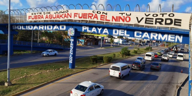 La gente de Solidaridad pide votar contra Aguakan y el ‘Niño Verde’