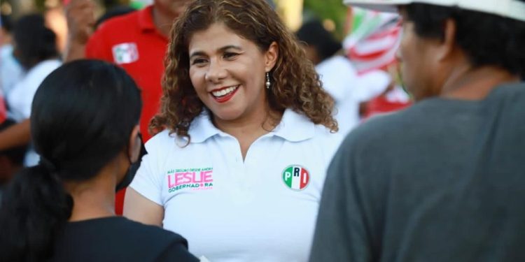 Agradezco el apoyo de militantes de otros partidos políticos: Leslie Hendricks Rubio