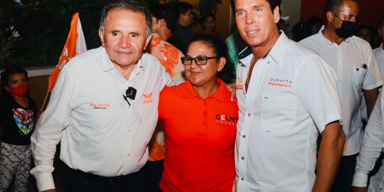 Recibe el Dr. Pech el apoyo de los jóvenes y del empresario y actor Roberto Palazuelos