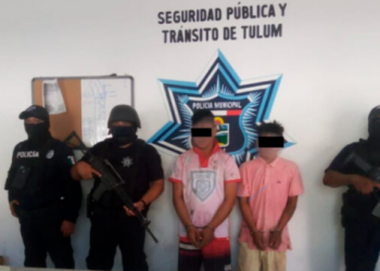 Detienen a dos narcomenudistas en un poblado de Tulum