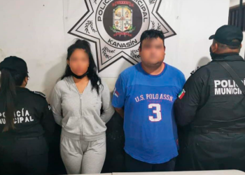 Detienen a pareja que amenazaba a deudores