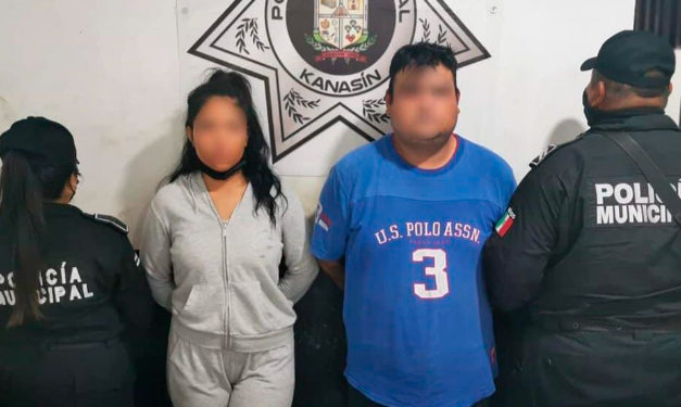 Detienen a pareja que amenazaba a deudores