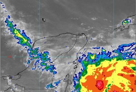 Se prevén lluvias en Quintana Roo