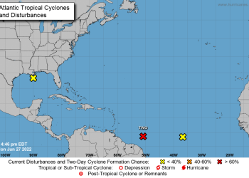 Formación de ciclón tropical «Dos» cerca de las costas Quintana Roo