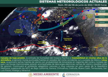Prevén intervalos de chubascos en el sureste del Caribe Mexicano