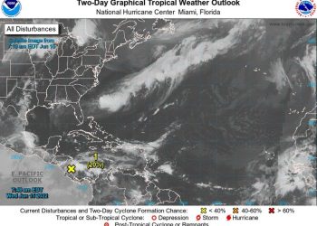 Disminuye la probabilidad de la baja presión para desarrollo ciclónico
