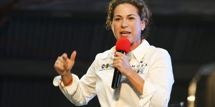 Encabeza Iris Mora masivo cierre de campaña en la Supermanzana 96
